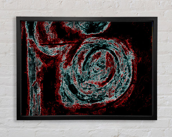 Red n Blue Mayhem Framed Print