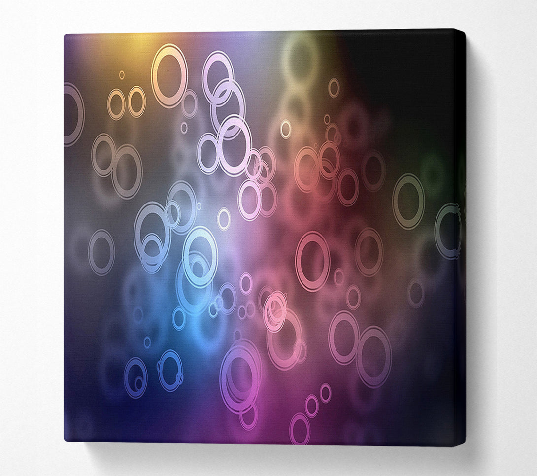  A Canvas Print of Abstract Circle Art Canvas Art