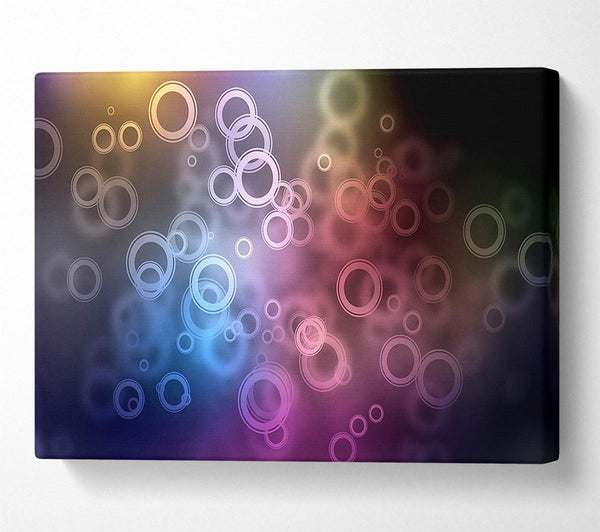  A Canvas Print of Abstract Circle Art Canvas Art