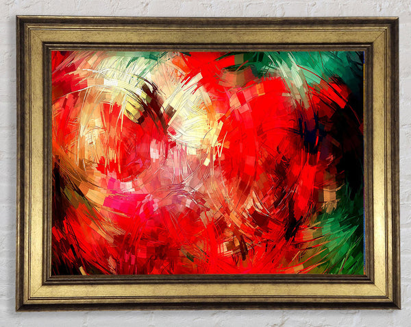 Abstract Swirl Design Framed Print