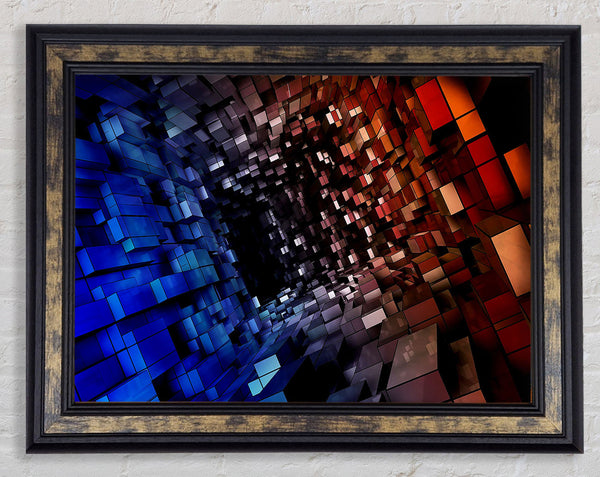 Abstract Tunnel Framed Print
