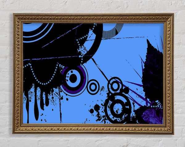 Melting Circles Framed Print