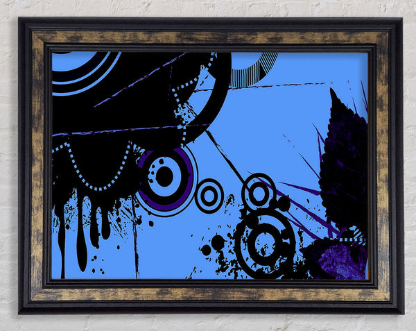 Melting Circles Framed Print