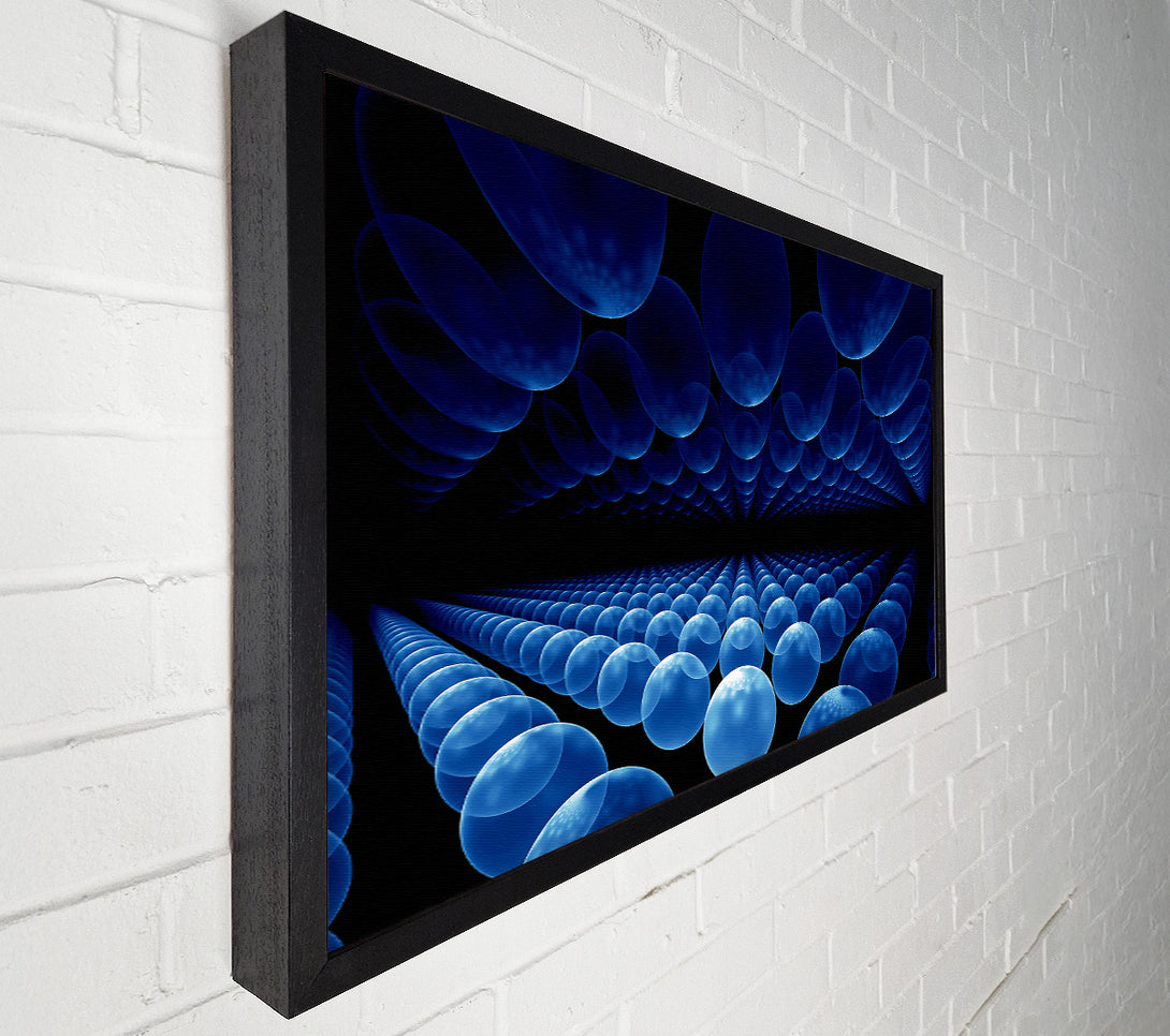  A Canvas Print of Alien Life Pods Blue Canvas Art