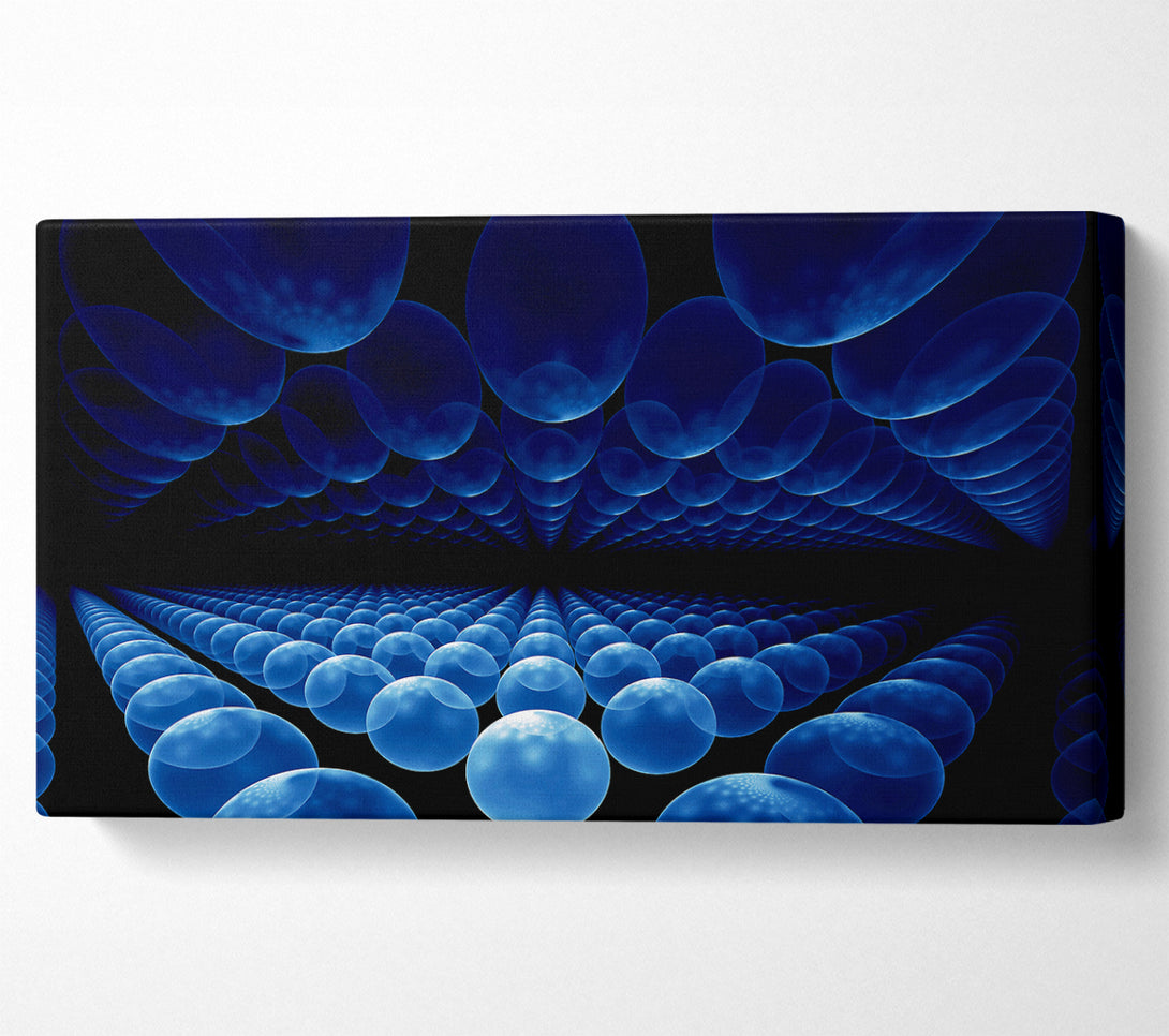  A Canvas Print of Alien Life Pods Blue Canvas Art