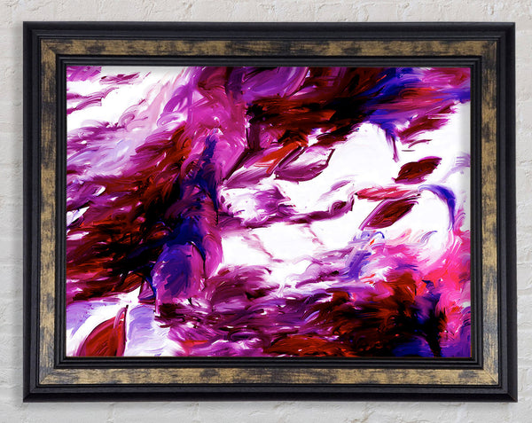 Autumn Leaves In The Wind Framed Print
