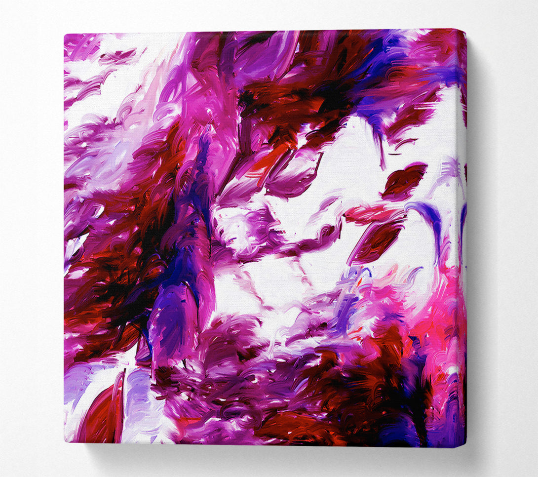 A Canvas Print of Autumn Leaves In The Wind Canvas Art