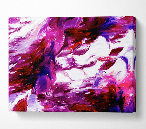  A Canvas Print of Autumn Leaves In The Wind Canvas Art