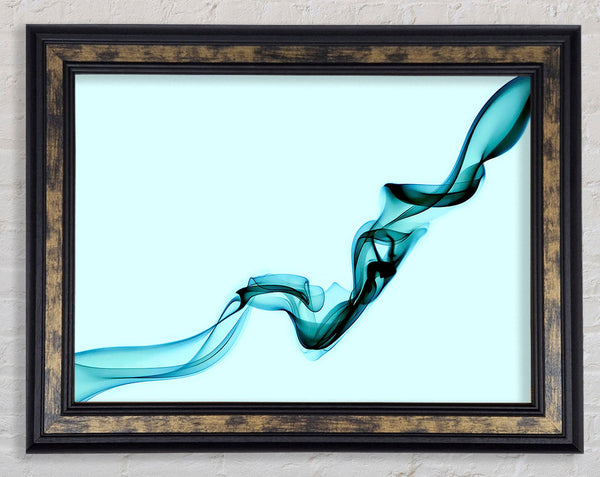 Baby Blue Silk Framed Print
