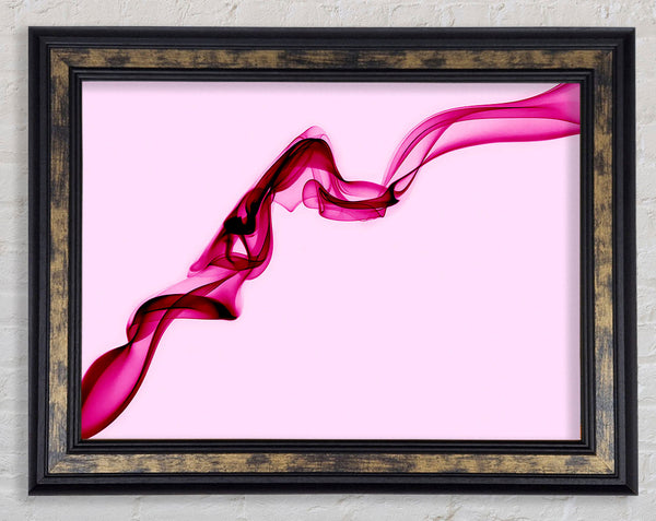 Baby Pink Silk Framed Print