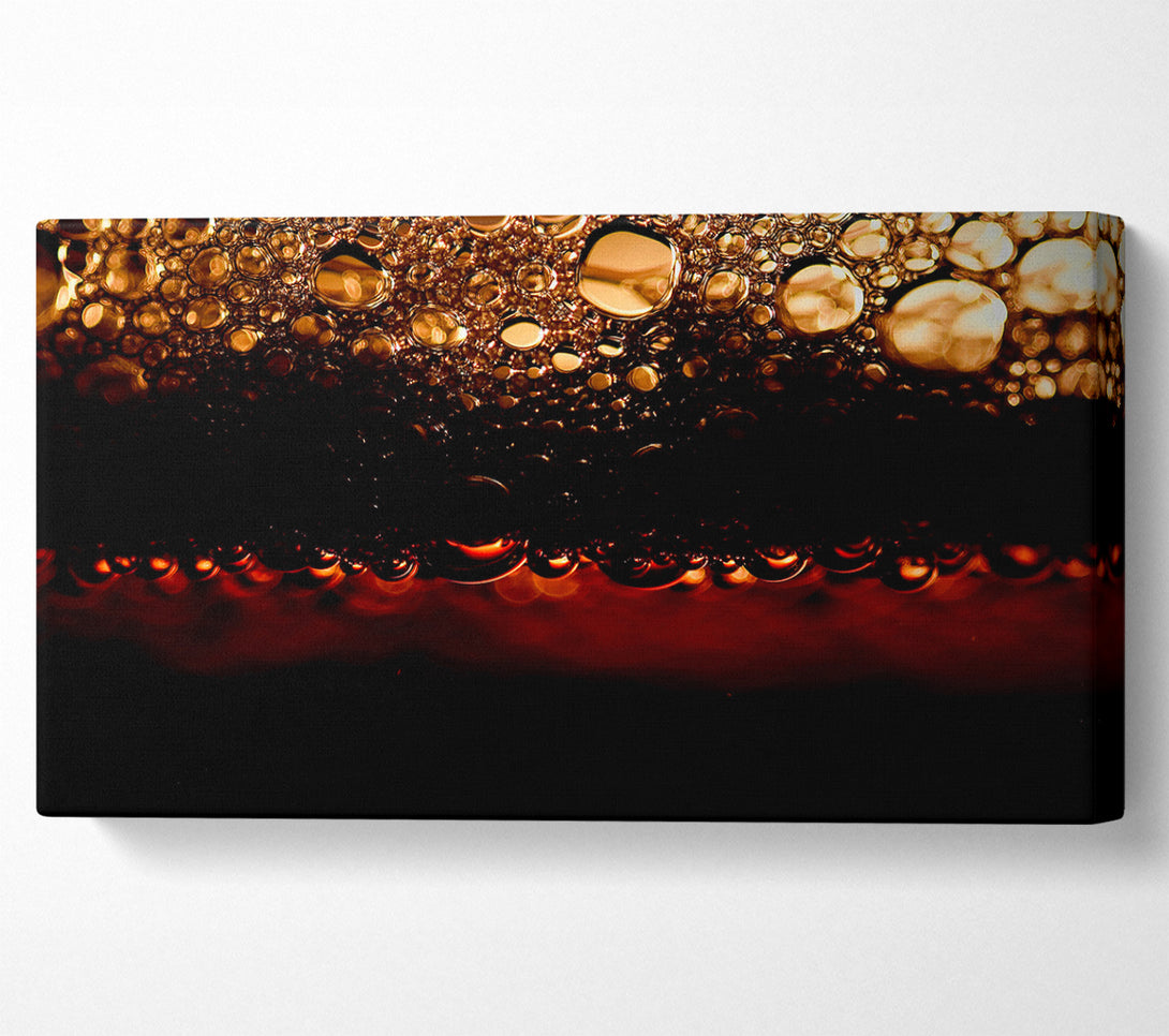  A Canvas Print of Black Beer Bubbles Canvas Wall Art