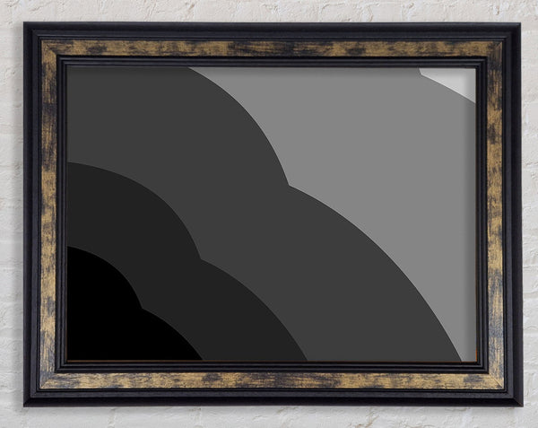 Black Cloud Framed Print