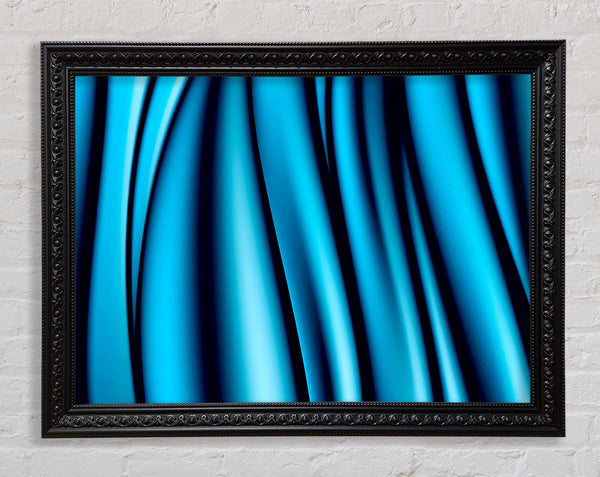 Blue Ice Sculptor Framed Print