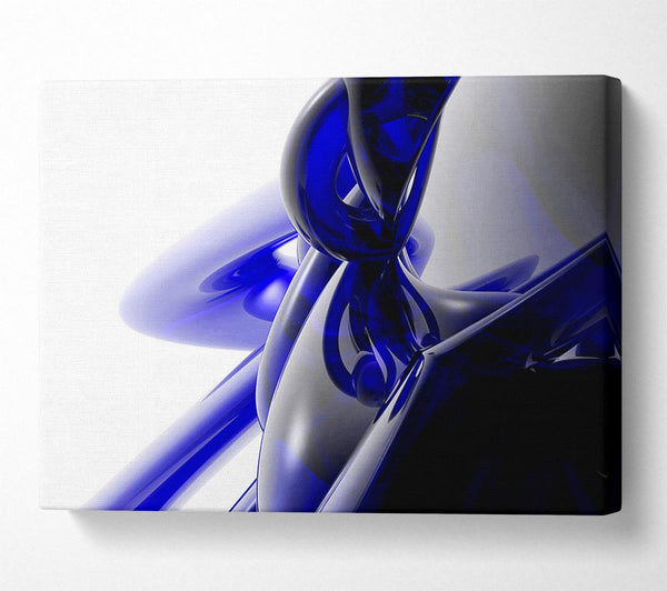  A Canvas Print of Blue Liquid Twist Canvas Print