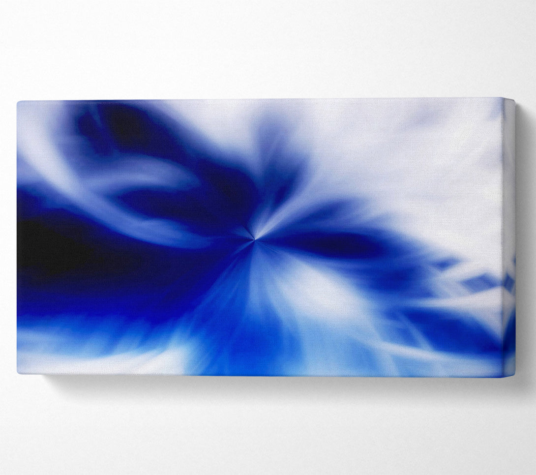  A Canvas Print of Blue Magical Daisy Centre Canvas Print