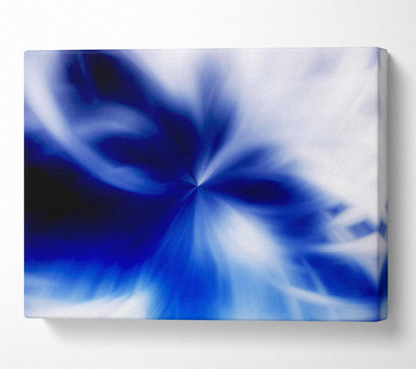  A Canvas Print of Blue Magical Daisy Centre Canvas Print