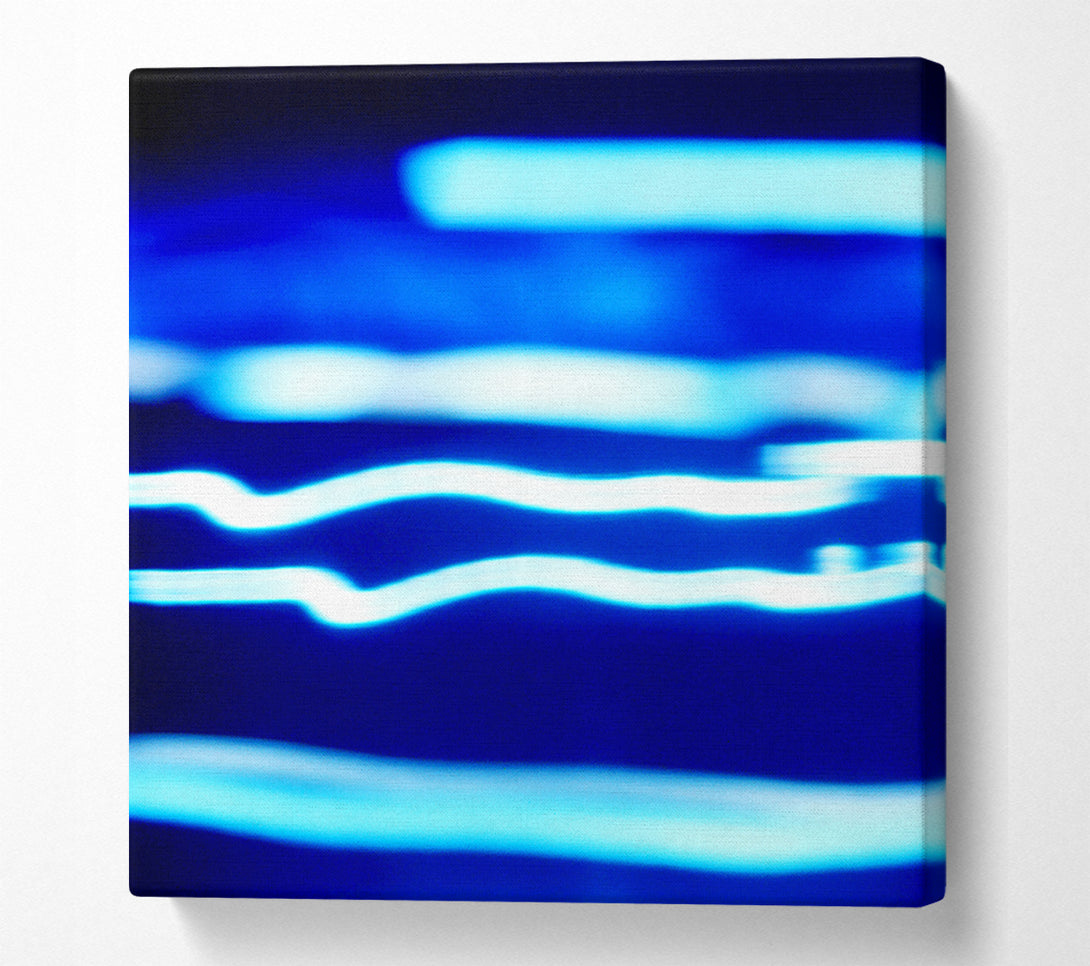  A Canvas Print of Blue Ripples Of Light Canvas Print