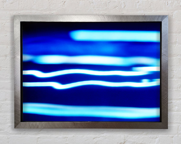Blue Ripples Of Light Framed Print