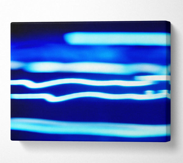  A Canvas Print of Blue Ripples Of Light Canvas Print