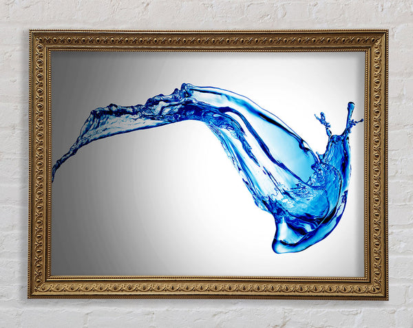 Blue Splash Motion Framed Print