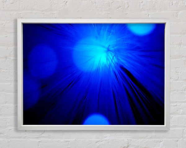 Blue Spot Lights Framed Print