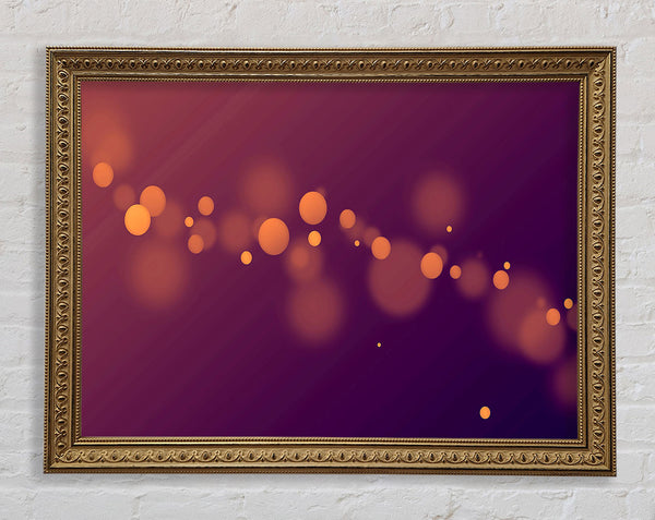Golden Sparkle Framed Print