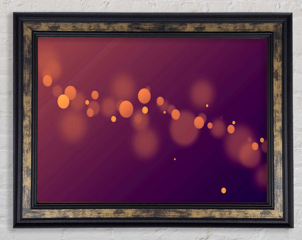 Golden Sparkle Framed Print