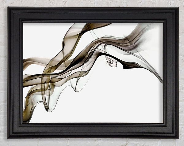Brown Smoked Trail Framed Print