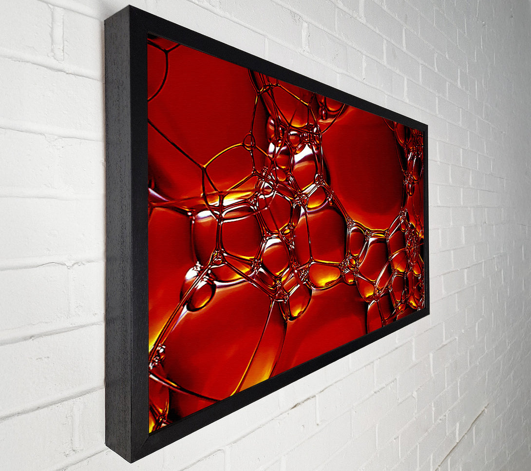  A Canvas Print of Burnt Orange Bubbles Canvas Print