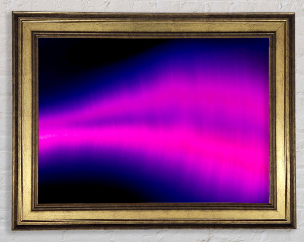 Cerise Sound Wave Framed Print