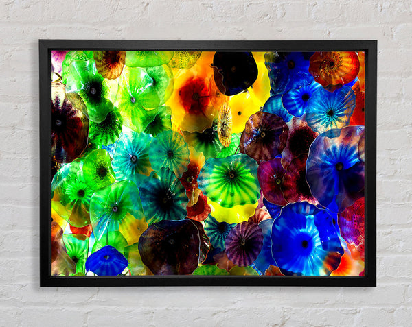 Rainbow Glass Framed Print