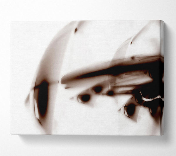  A Canvas Print of Chocolate Alien Planet Canvas Print