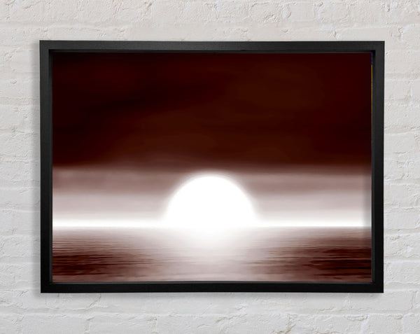Chocolate Horizon Framed Print