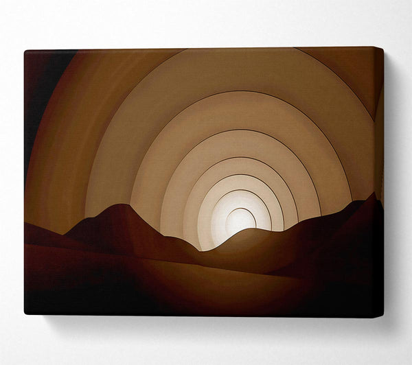  A Canvas Print of Chocolate Rainbow Horizon Canvas Art