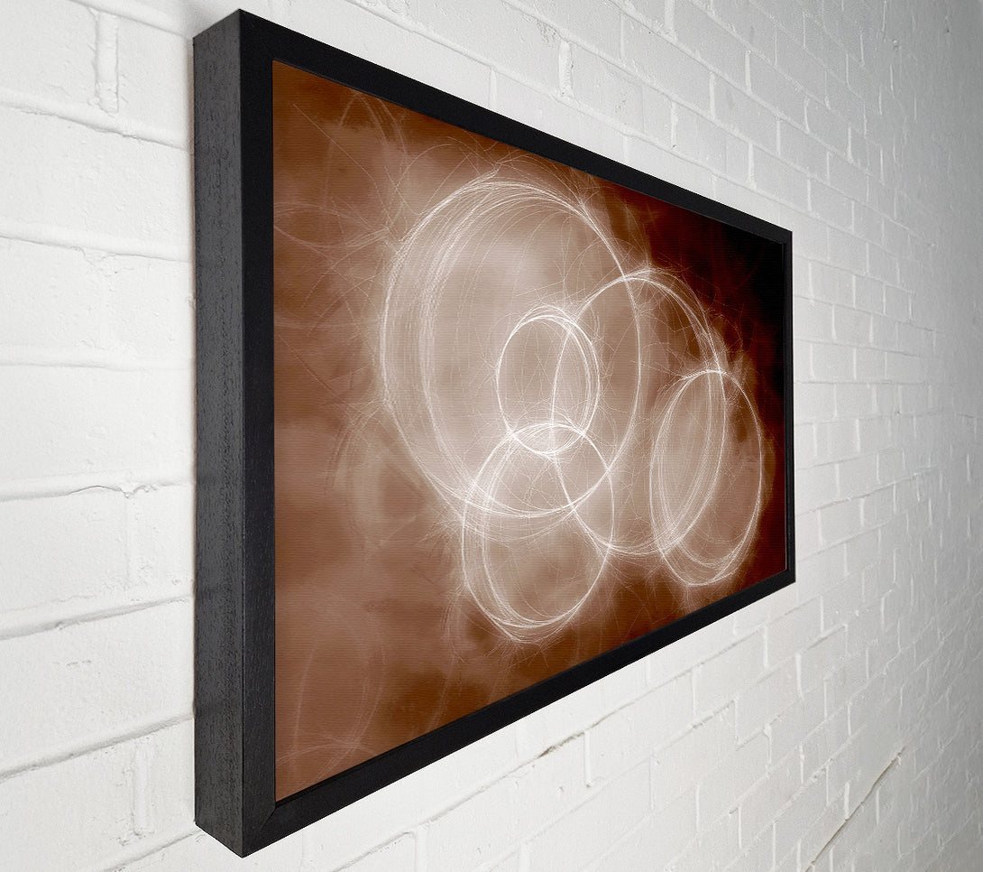  A Canvas Print of Chocolate Smoke Circles Canvas Wall Art