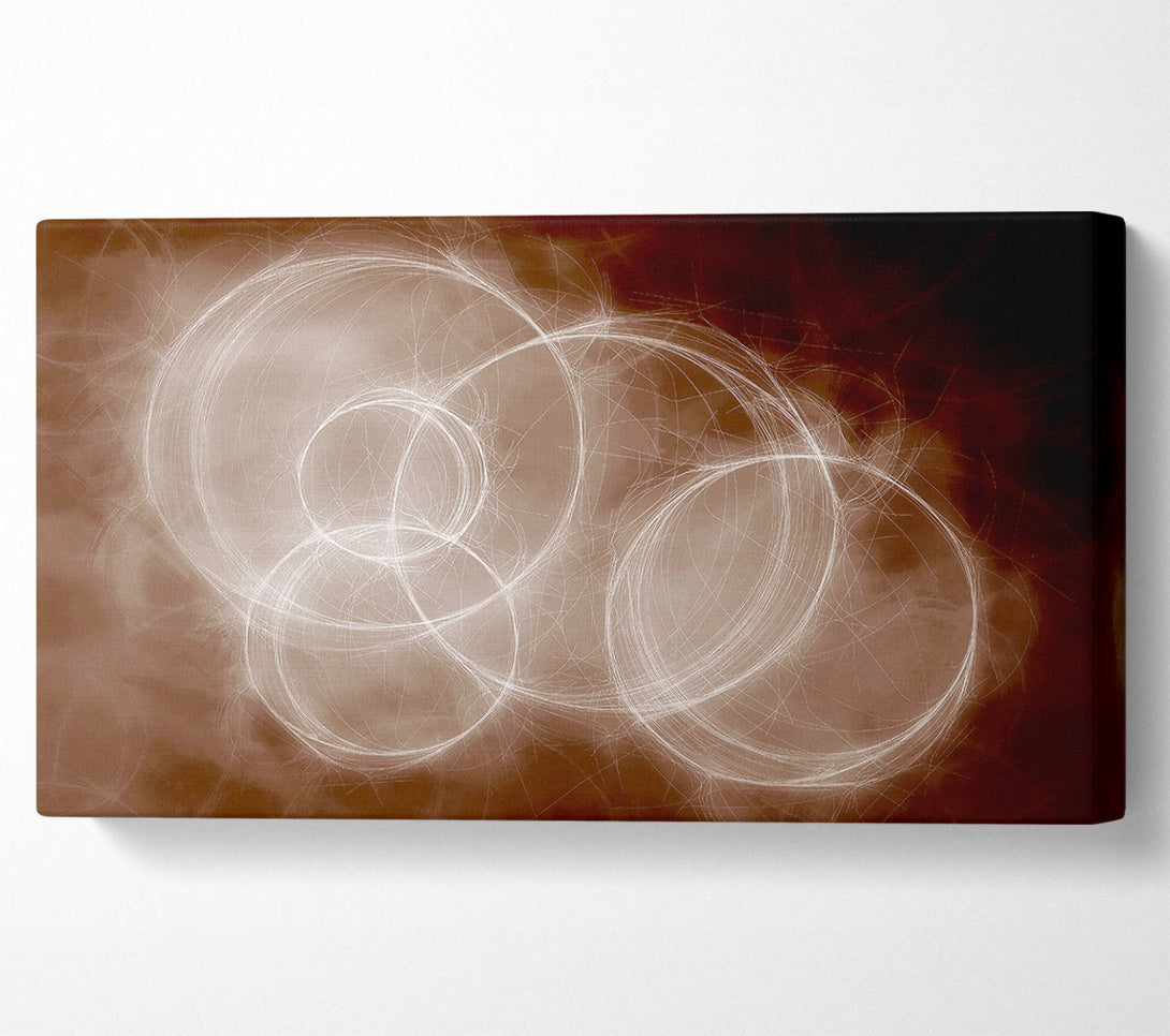  A Canvas Print of Chocolate Smoke Circles Canvas Wall Art