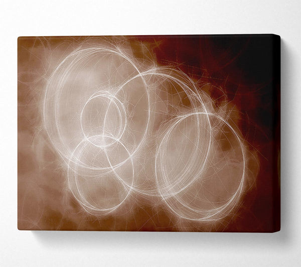 A Canvas Print of Chocolate Smoke Circles Canvas Wall Art
