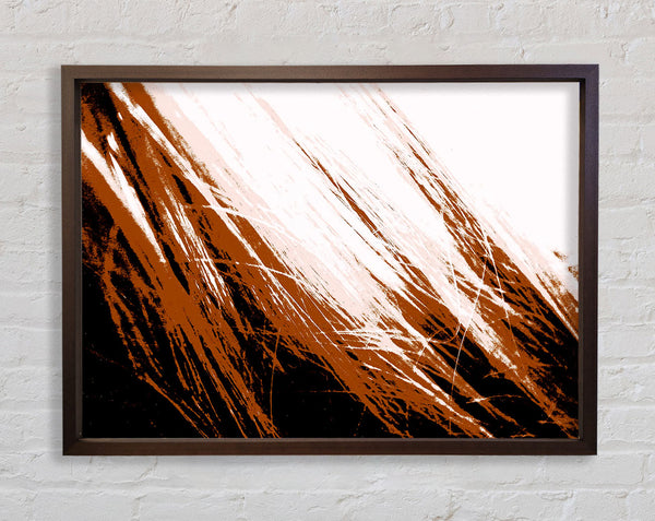 Chocolate Snow Storm Framed Print