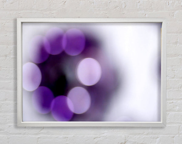 Circle Of Purple Framed Print