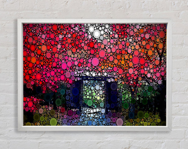 Circles In The Garden Framed Print