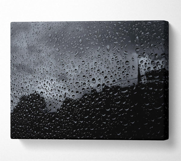  A Canvas Print of City In The Rain Canvas Print