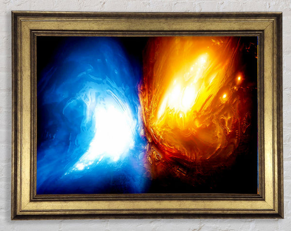 Collision Framed Print