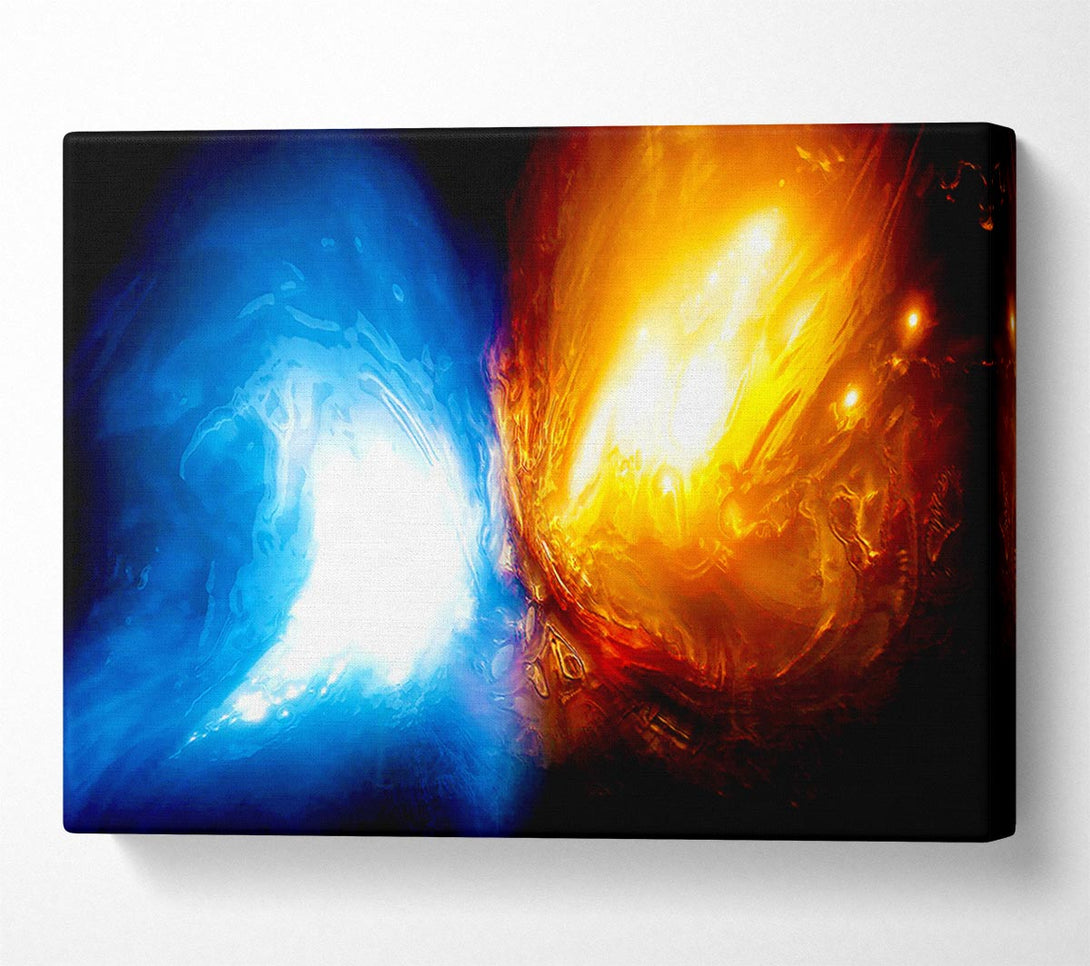 A Canvas Print of Collision Canvas Wall Art