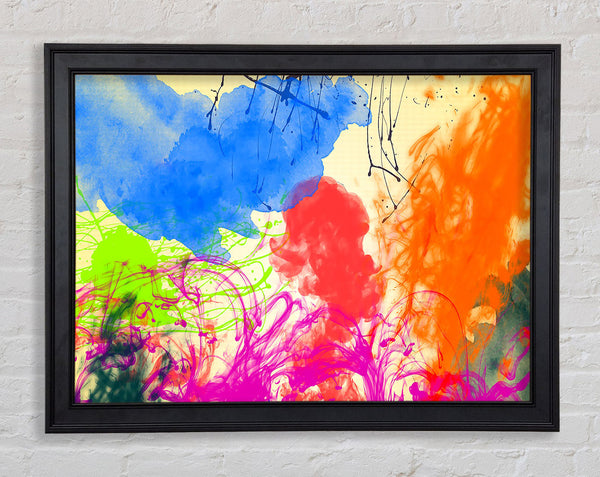Colourful Clouds In The Garden Framed Print