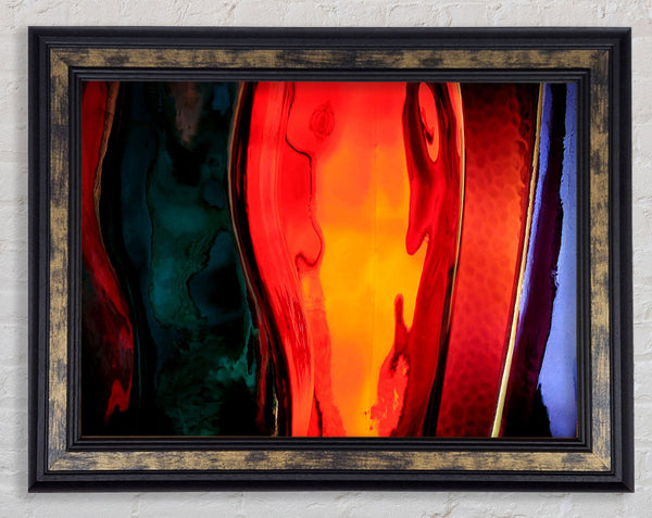 Coloured Bottles Framed Print