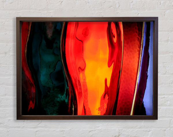 Coloured Bottles Framed Print