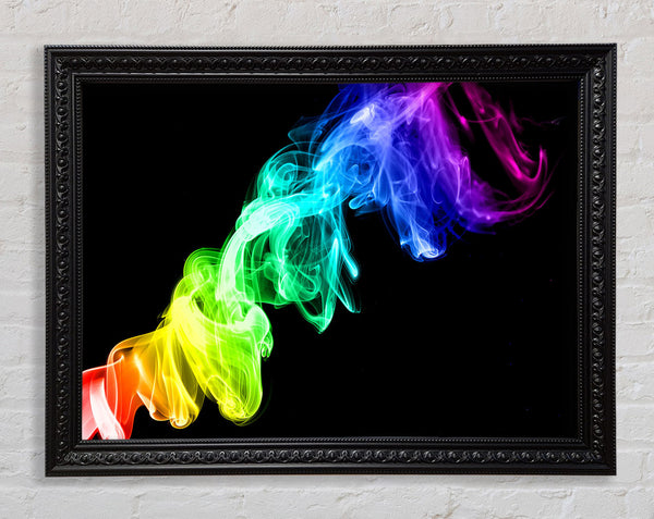 Colorful Smoke 2 Framed Print