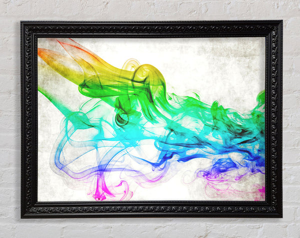 Colorful Smoke 3 Framed Print