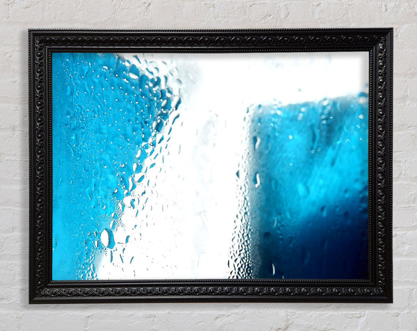 Condensation On Glass Framed Print