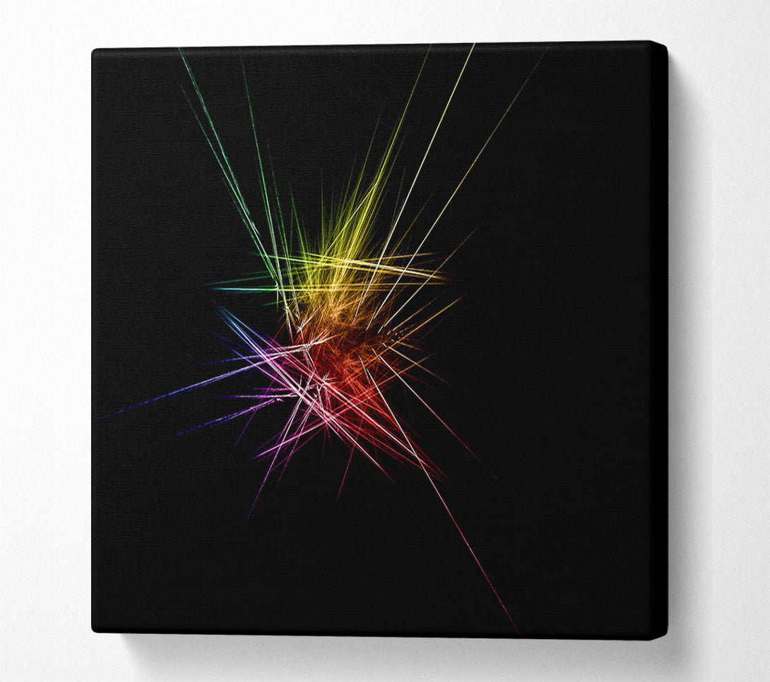  A Canvas Print of Rainbow Blast Canvas Print